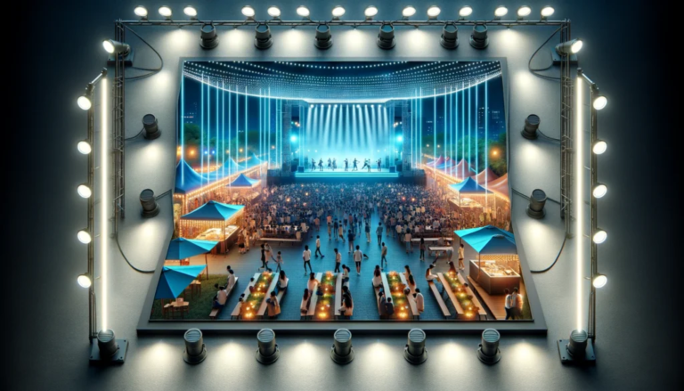 iluminacao led em concertos