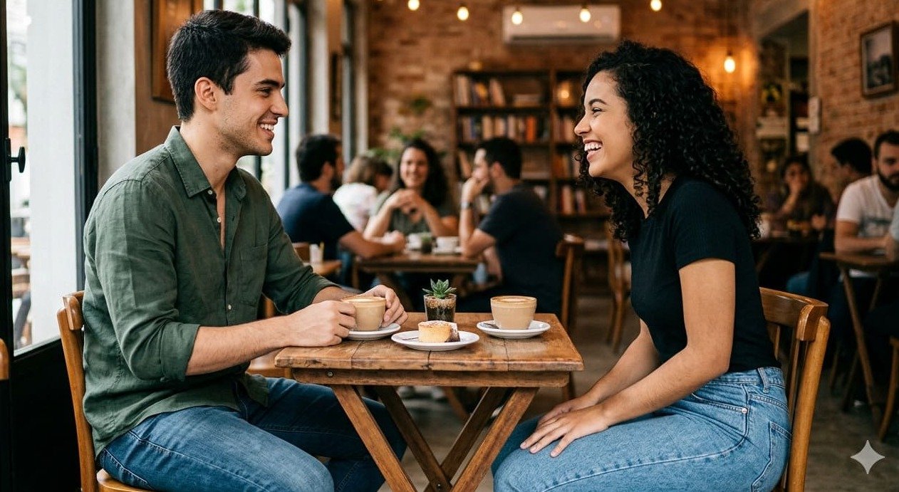 encontro com uma mulher